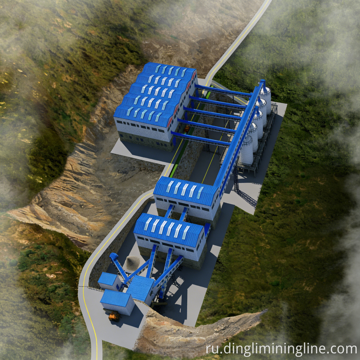 Энергосберегающая линия обработки камня Energy-Saving Stone Processing Line